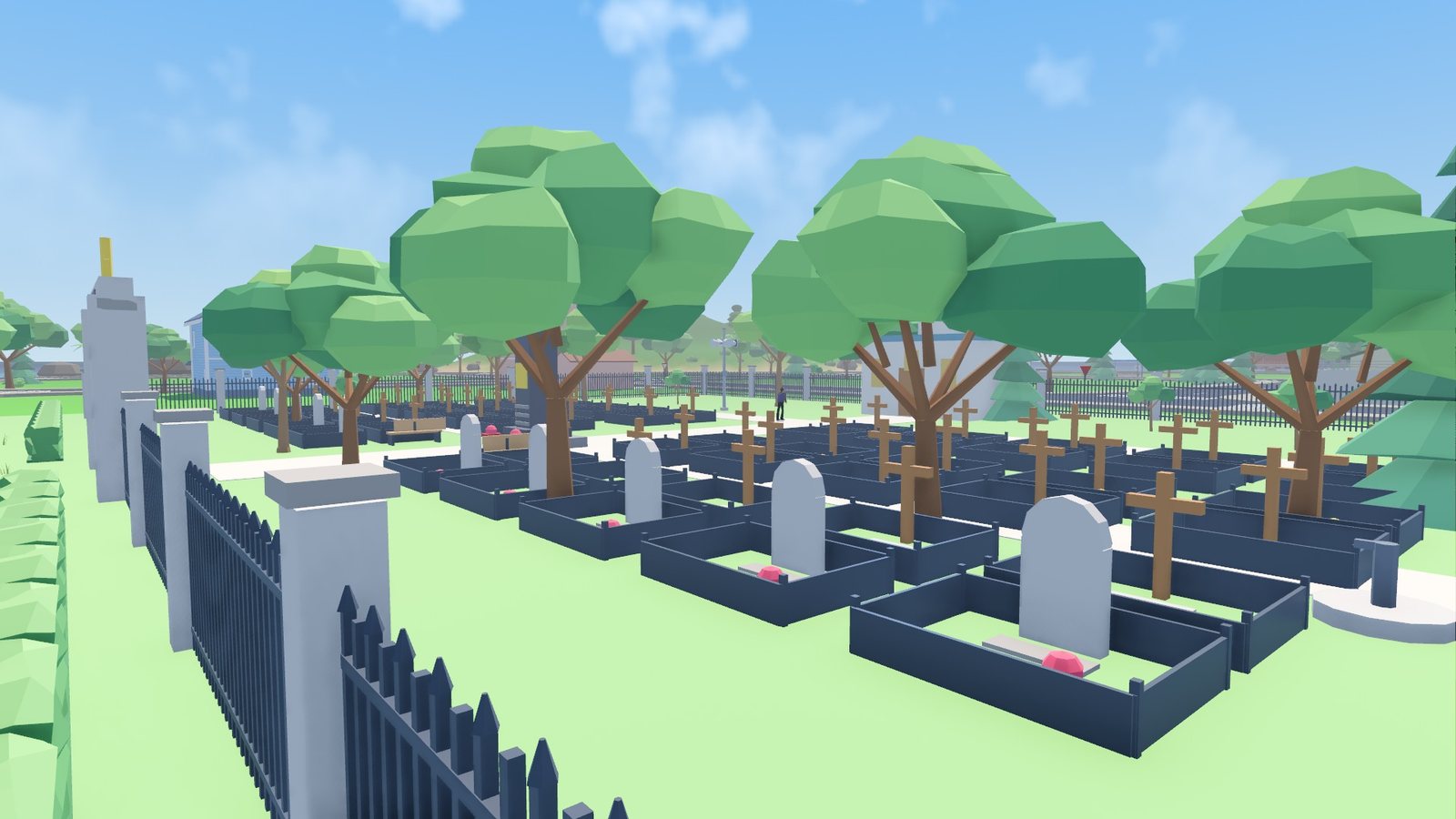 Cemetery on the eastern edge