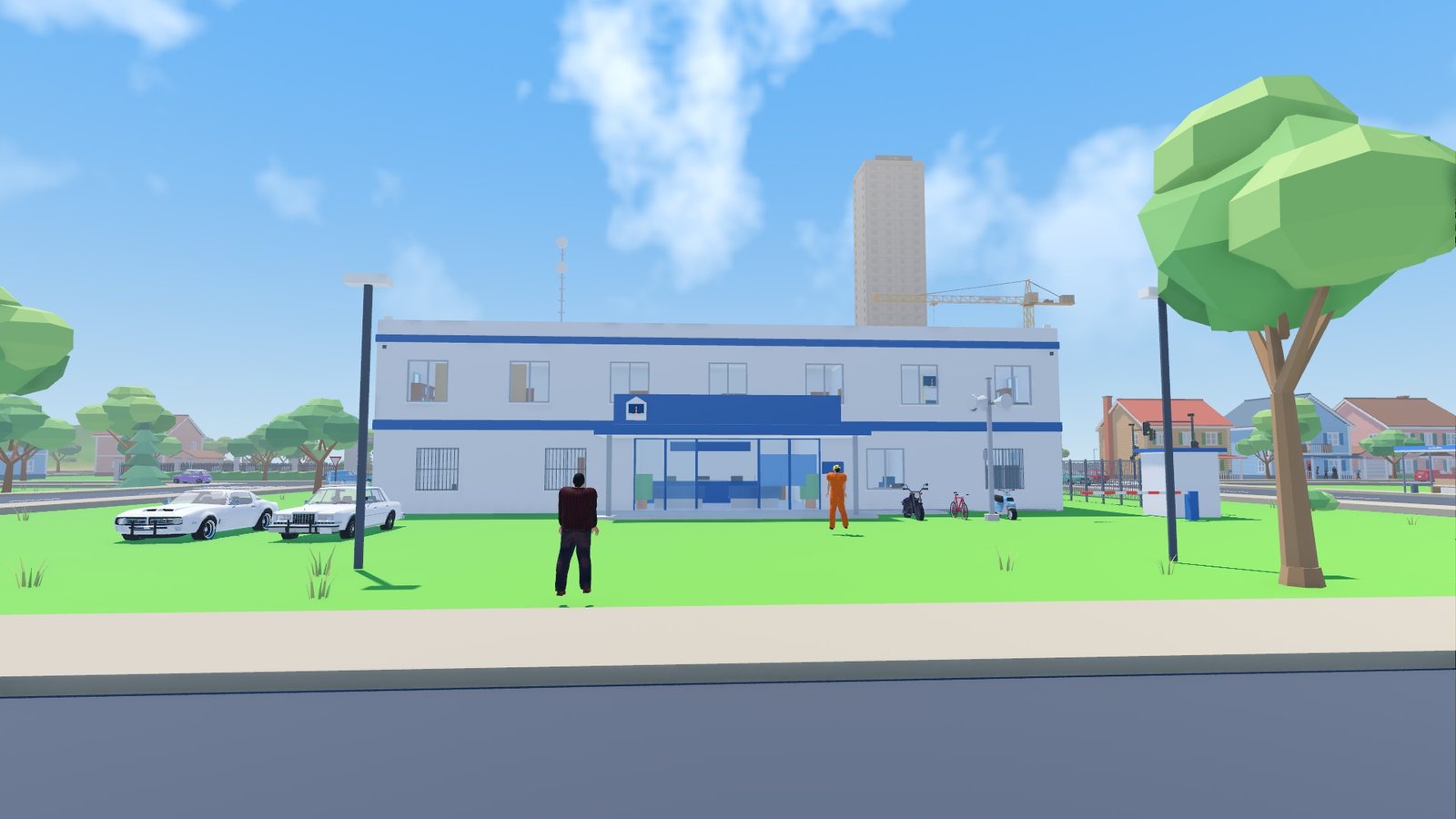 The police station on the main street